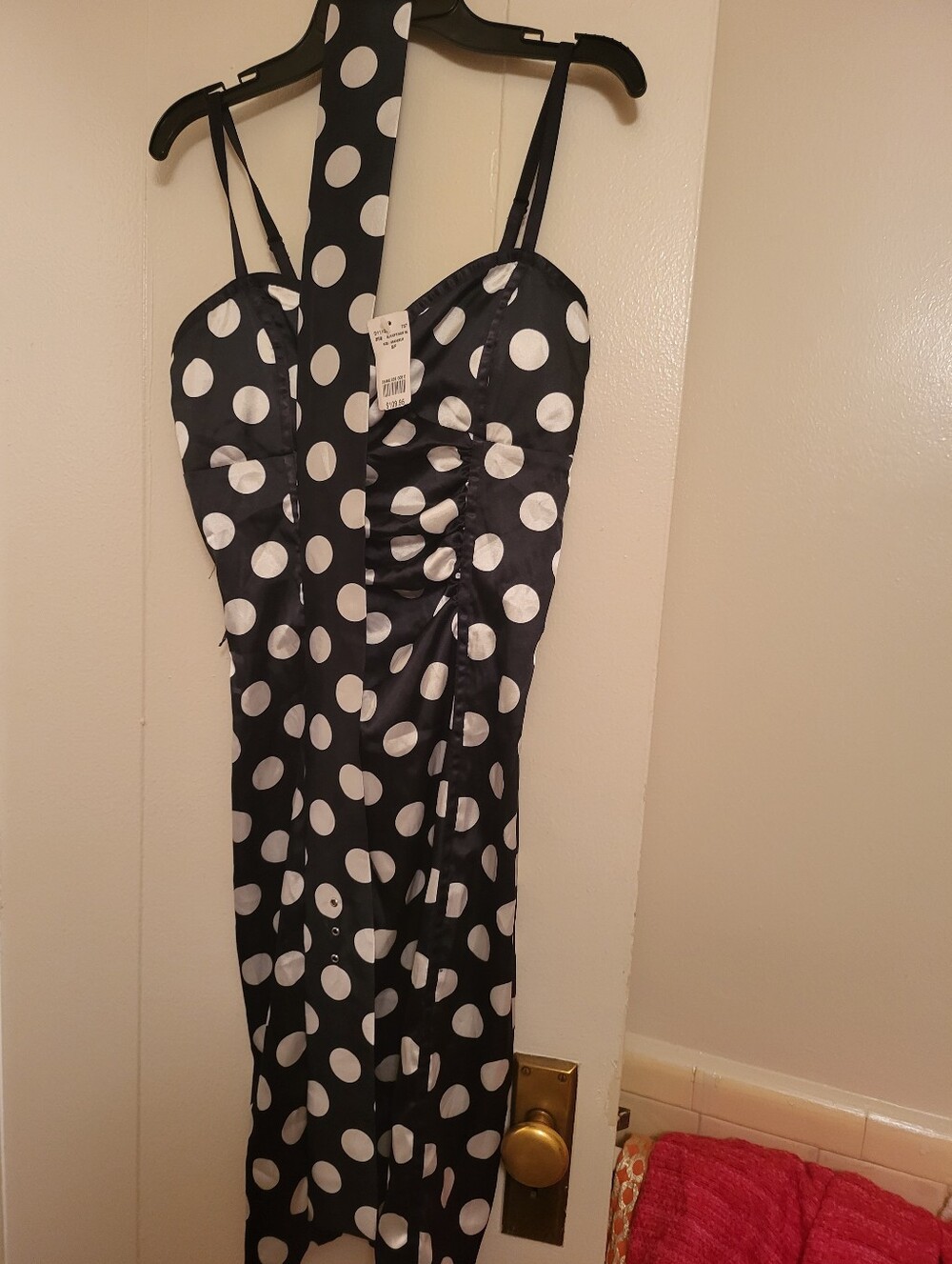 Le Chateau polka dot dress